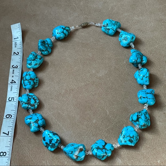 Turquoise beaded vintage necklace - Picture 4 of 4